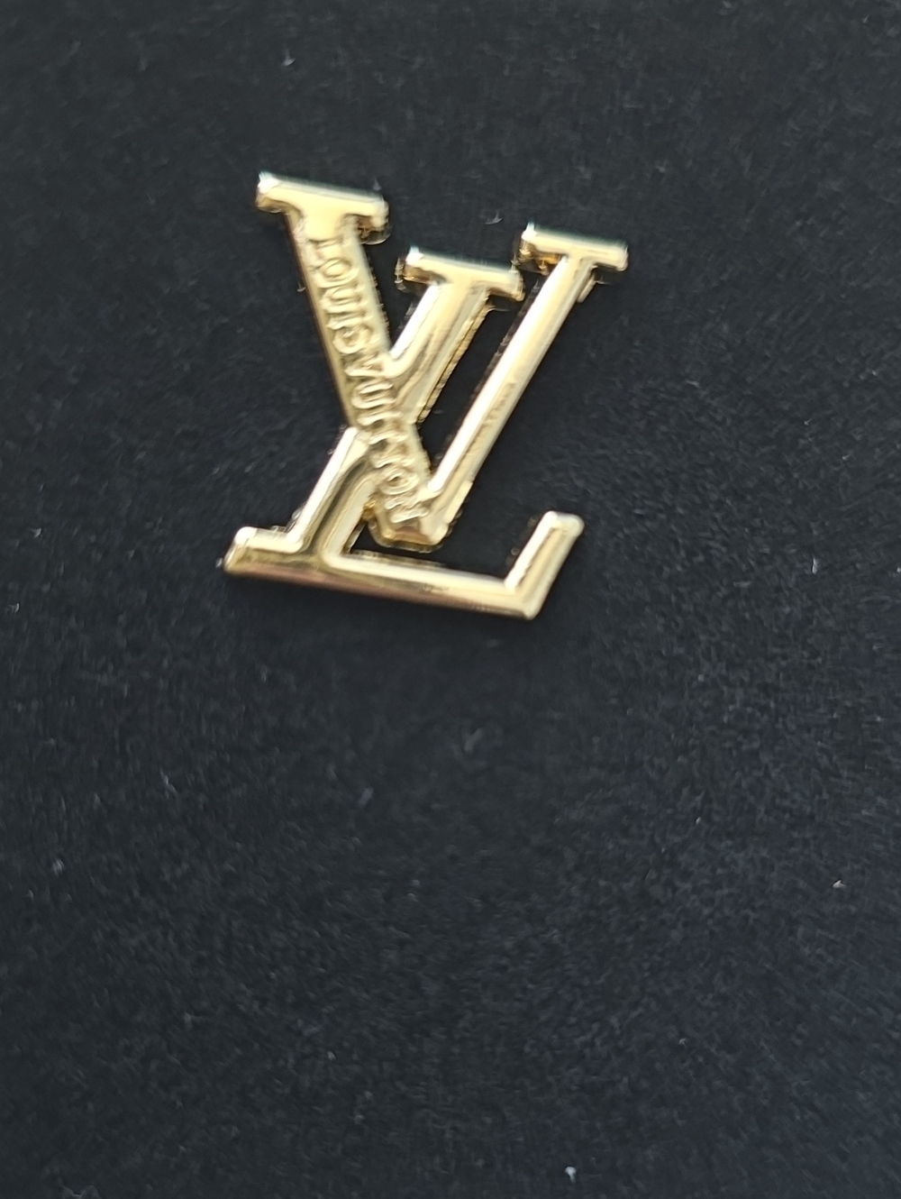 Gold LV Logo Pin
